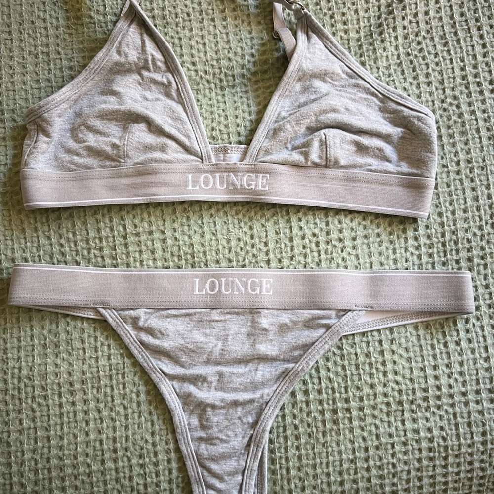 Women's Gray Intimates Set